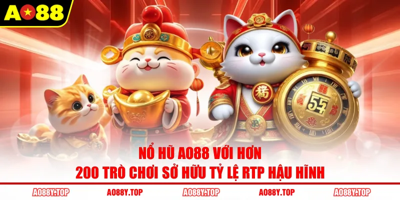 Nổ hũ AO88 với hơn 200 trò chơi sở hữu tỷ lệ RTP hậu hĩnh